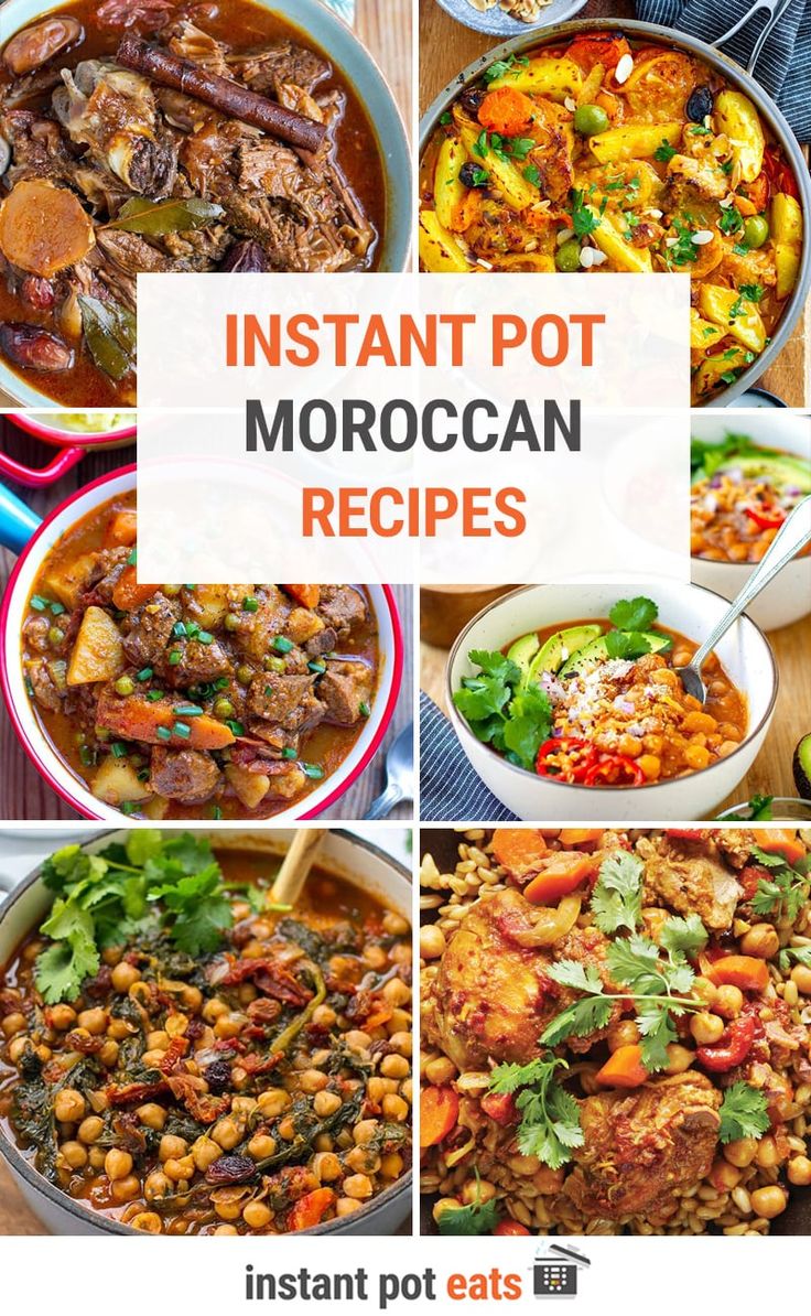 the instant pot moroccan recipes are ready to be eaten