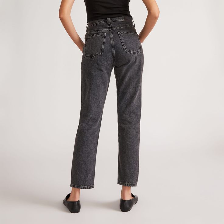 The ’90s Cheeky® Jean Everyday Washed Black Mid-rise Jeans, Washed Black Straight Jeans For Fall, Straight Washed Black Jeans For Fall, Washed Black Mid-rise Relaxed Fit Jeans, Washed Black Relaxed Fit Mid-rise Jeans, Washed Black Straight Leg Cropped Jeans For Fall, Washed Black Cropped Jeans With Five Pockets, Mid-rise Washed Black Jeans For Everyday, Trendy Washed Black Tapered Leg Jeans