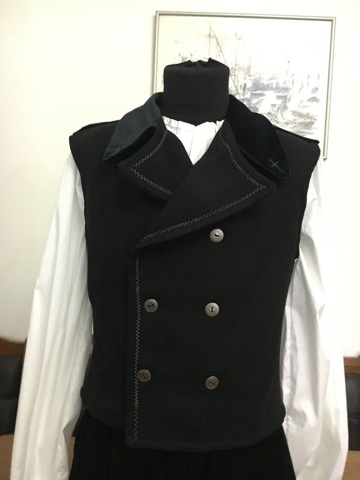 Medieval noble Double vestRustic Pirate Vest Men's | Etsy Fantasy Vest Male, Medieval Outfits Men Royal, Male Medieval Clothing Royal, Explorer Outfit Men, Medieval Style Black Vest For Larp, Black Medieval Vest For Larp, Black Gothic Vest For Fall, Gothic Black Vest For Costume, Gothic Vest With Buttons For Fall