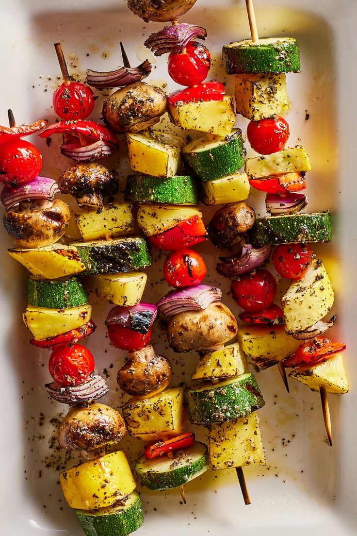 the skewers are prepared and ready to be eaten