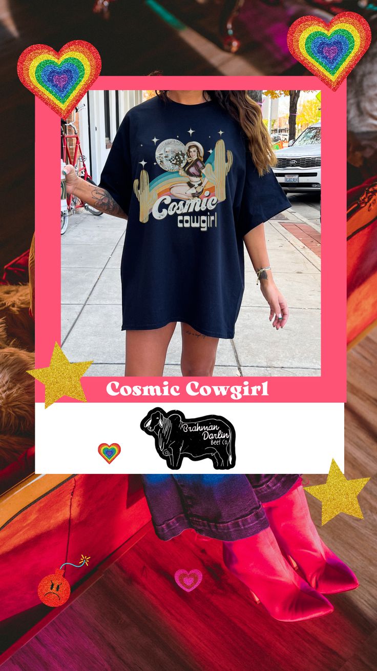 Cosmic Cowgirl Comfort Colors Tee, Disco Cowgirl shirt, Rodeo Tee, Cactus shirt, Retro Cowgirl shirt. Runs true to size, unisex fit Cosmic Cowgirl, Retro Cowgirl, Cactus Shirt, Disco Cowgirl, Western Tee, Cowgirl Shirts, Comfort Colors Tee, Rodeo, Comfort Colors