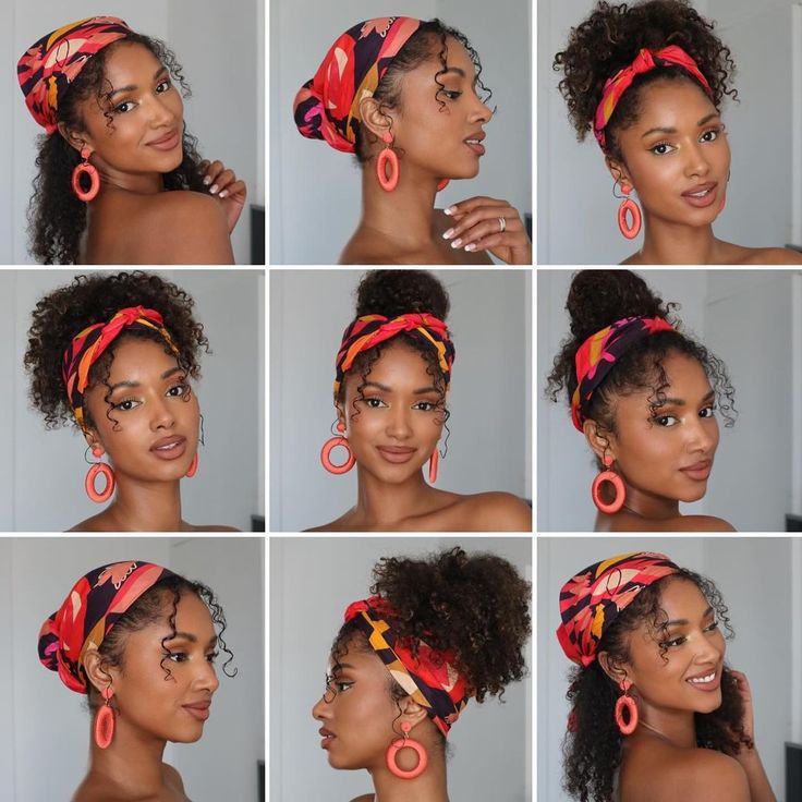 Maty. | Scarf curly hairstyles inspo 💕 Your fav??✨ Tuto ou pas? 💕 . . . . . . #curlyhairstyles#hairstyleideas #curlscurlscurls… | Instagram Cabello Afro Natural, Makeup Tip, Beautiful Black Hair, Quick Natural Hair Styles, Hair Scarf Styles, Pelo Afro, Curly Hair Styles Easy, Natural Curls Hairstyles, Hairdos For Curly Hair