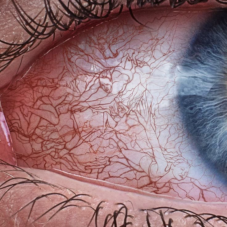 the iris of an eye is shown in close up