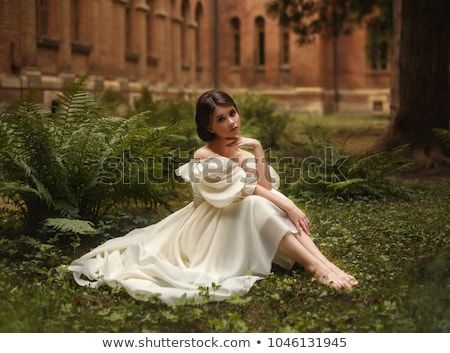 Sitting Pose Reference, Wedding Artwork, Dress Illustration, Castle Garden, Figure Photo, Sitting Poses, Ivory Dress, Beautiful Princess, Dress Drawing