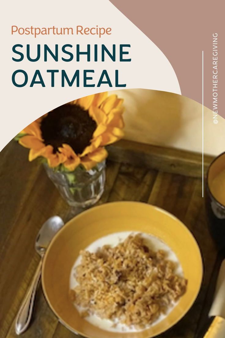 a bowl of oatmeal next to a cup of coffee on a table