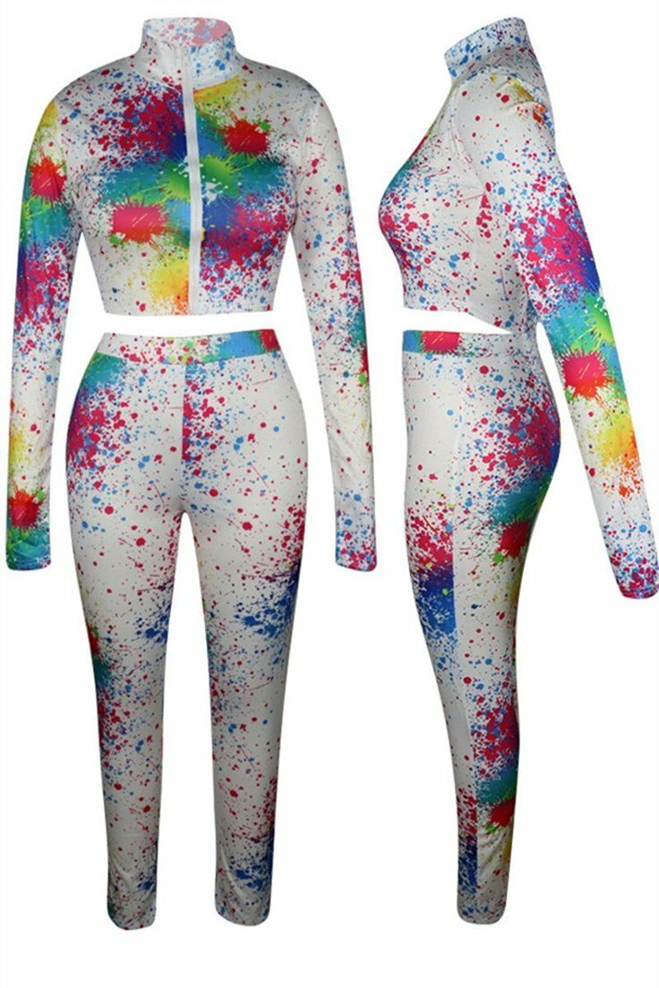 Get double the fun with our two-piece sets! Coordinate & make your outfit choice stress free. and totally on fleek. You can even mix and match your pieces.Details:Printed designComfortable stretch fabricSpecifications:Fabric: knit fabricSize: please check measurements carefullyPlease allow 0.5-1″ difference due to manual measurementDifferent monitor settings means colors may differ slightly1″ = 2.54cmSizeLengthBustWaistHipS16.5″+40.6″34.3″25.6″34.7″M16.9 Fun Fitted Multicolor Sets, Fitted Fun Multicolor Sets, Spring Fun Fitted Sets, Trendy Printed Sets For Spring, Trendy Printed Spring Sets, Trendy Multicolor Long Sleeve Sets, Non-stretch Trendy Spring Sets, Spring Trendy Non-stretch Sets, Playful Stretch Sets For Spring