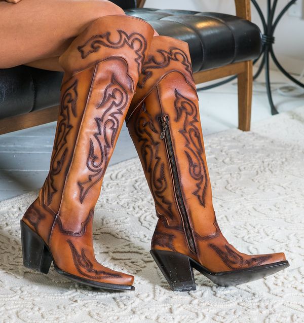 Knee High Western Boots, Dan Post Boots, Womens Cowgirl Boots, Leather Cowgirl Boots, Buy Boots, Dan Post, Estilo Country, Tall Fashion, Classy Fashion