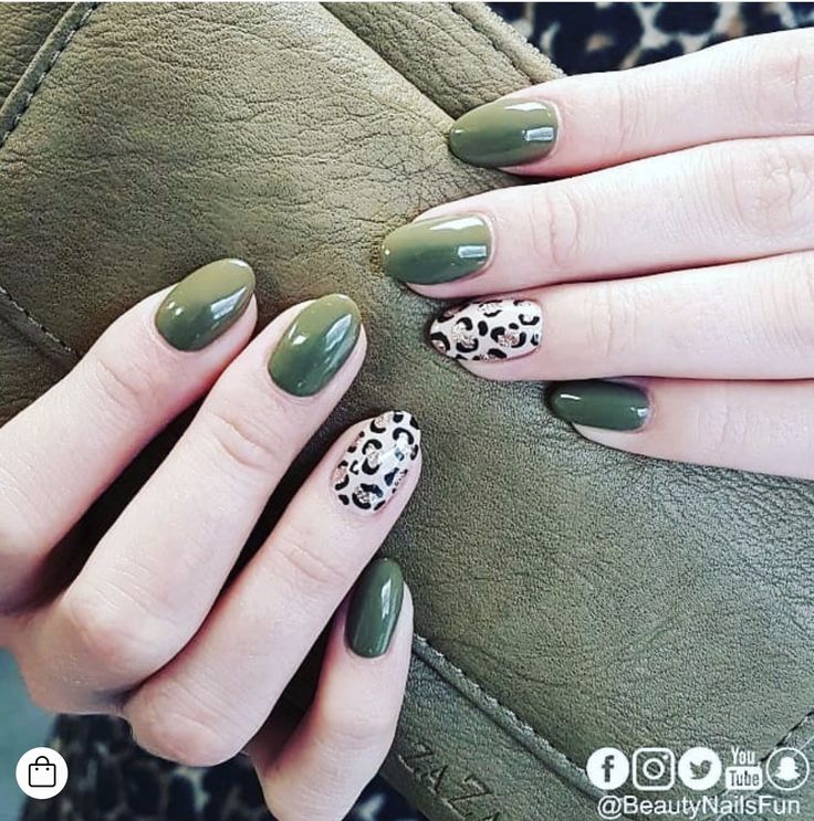 Green Nail Art Designs, Green Nail Art, Art Designs Ideas, Cheetah Nails, Green Nail, Leopard Nails, Animal Print Nails, Fancy Nails, Short Acrylic Nails