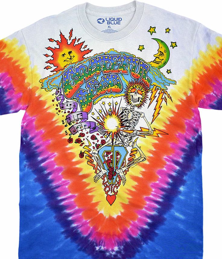 Festival Soft-washed Crew Neck T-shirt, Festival Acid Wash Soft-washed T-shirt, Bohemian Multicolor Sublimation Print T-shirt, Summer Band Merch Tie Dye T-shirt, Groovy Multicolor Crew Neck T-shirt, Acid Wash Crew Neck T-shirt With Hippie Style, Tie Dye Screen Print Tops For Festival, Festival Bleached Crew Neck T-shirt, Bleached Crew Neck T-shirt For Festival