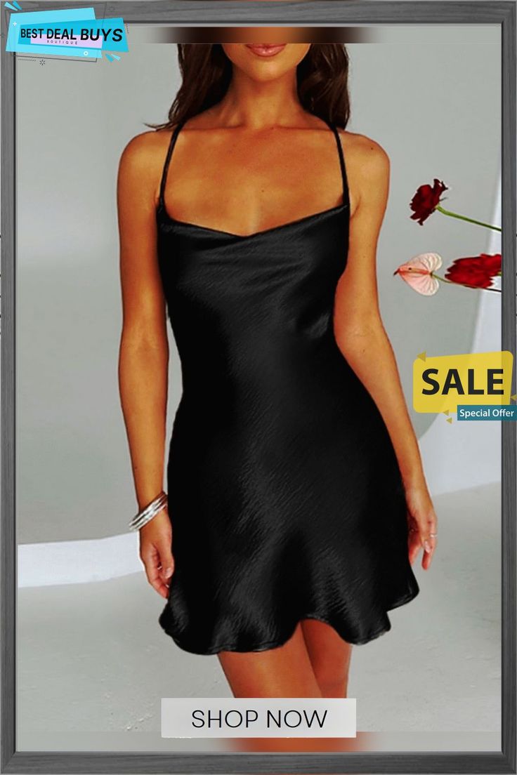 Women‘s Sheath Dress Sexy Dress Cocktail Party Club Mini Dress Party Hot Spaghetti Strap Sleeveless Backless Strappy Regular Fit Black White Pink Pure Color S M L Backless Solid Color Mini Dress For Party, Elegant Summer Backless Bodycon Dress, Elegant Summer Bodycon Dress Backless, Backless Mini Dress For Party, Backless Dress For Night Out In Summer, Chic Strapless Suspender Dress For Club, Sleeveless Satin Backless Dinner Dress, Sleeveless Satin Backless Dress For Dinner, Elegant Strapped Mini Dress For Party