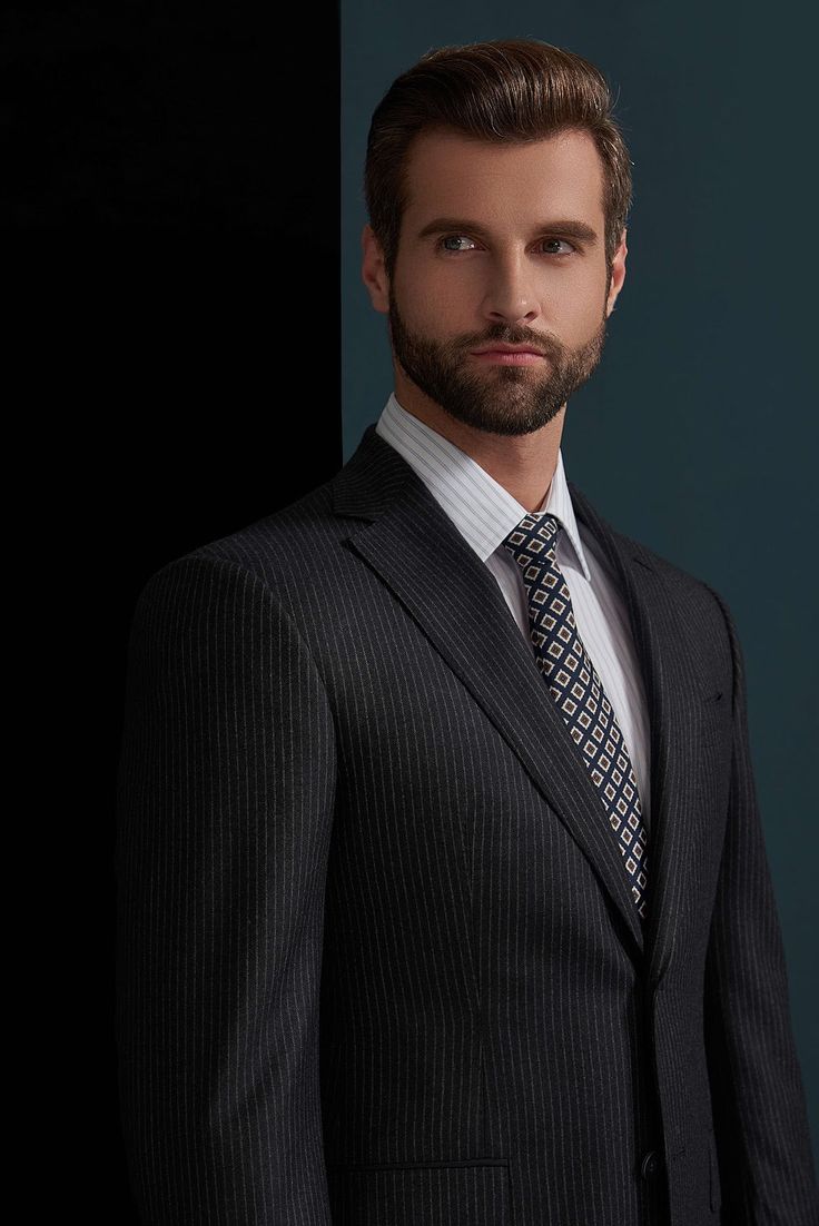 This black pinstripe suit for men or women is the epitome of class and style. Pair the suit with other colors and pattern to make this a multifunctional everyday wear at work, meetings, interviews or other events. Like this look, but want to make some changes? Chat with a stylist or book an appointment. FREE SHIPPING ON ORDERS OVER $199 COLOR Black COMPOSITION 100% Wool YARN COUNT Super 120s WEIGHT 270g FABRIC STYLE Pinstripe OCCASION Business/Casual Classic Pinstripe Blazer For Office Wear, Pinstripe Blazer With Suit Collar For Office, Classic Pinstripe Blazer For Business, Pinstripe Blazer With Suit Collar For Business Casual, Pinstripe Suit With Suit Collar For Office Wear, Classic Pinstripe Suits For Office Wear, Pinstripe Suits With Suit Collar For Work, Formal Pinstripe Blazer With Suit Collar, Tailored Pinstripe Suits For Office