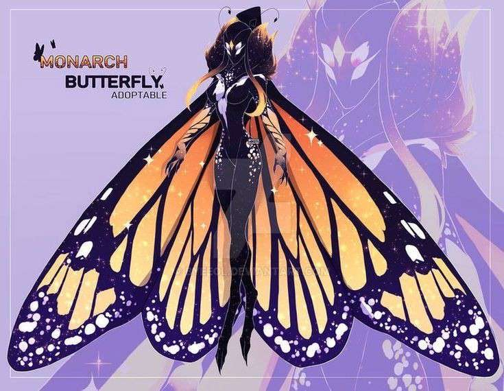 the monarch butterfly is an insect with wings that are spread out to look like it's flying