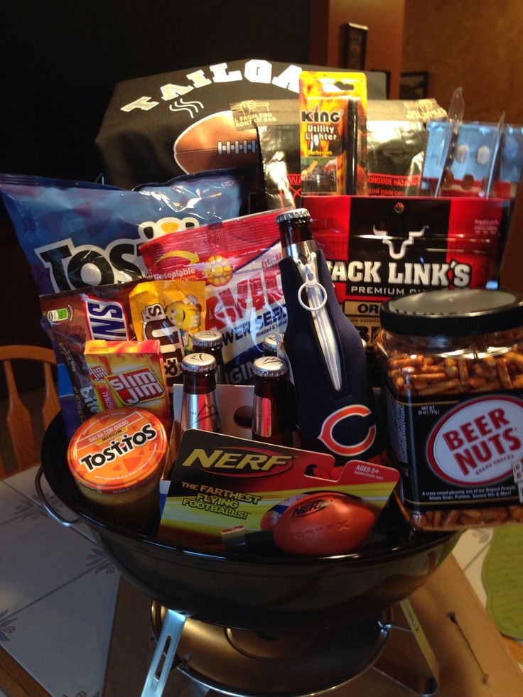 a bowl filled with snacks sitting on top of a table