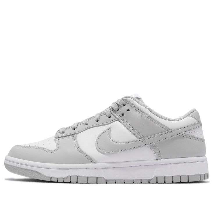 The way that this two-toned installment is arranged may spark memories of the “Photon Dust” Dunk Lows or the “Vast Grey” Dunk Highs that dropped earlier in the year, but it deviates with a slightly darker tone. The leather uppers are dominated by a “Grey Fog” hue which pours onto the overlays, Swooshes, laces and heightened heel panels while the tongues, toe boxes, quarters and collars contrast with a crisp white. SKU: DD1391-103 Release Date: 21 Sep 2021 Color: White/Grey Fog (SNKR/Retro/Skate/ Shoes For School, Pretty Sneakers, Back To School Shoes, Trendy Shoes Sneakers, Preppy Shoes, Pretty Shoes Sneakers, All Nike Shoes, Style Sportif, Cute Nike Shoes