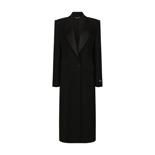 Find DOLCE & GABBANA Long Tuxedo Coat In Wool on Editorialist. Button fastening, front buttoned closure, button covered in the same fabric, patch detail, long-sleeved, logo at the back label, long, flap pockets, two front pockets Tuxedo Coat, Fabric Patch, Winter Coats Women, Covered Buttons, Long Coat, Winter Coat, Coats For Women, Dolce And Gabbana, Top Brands