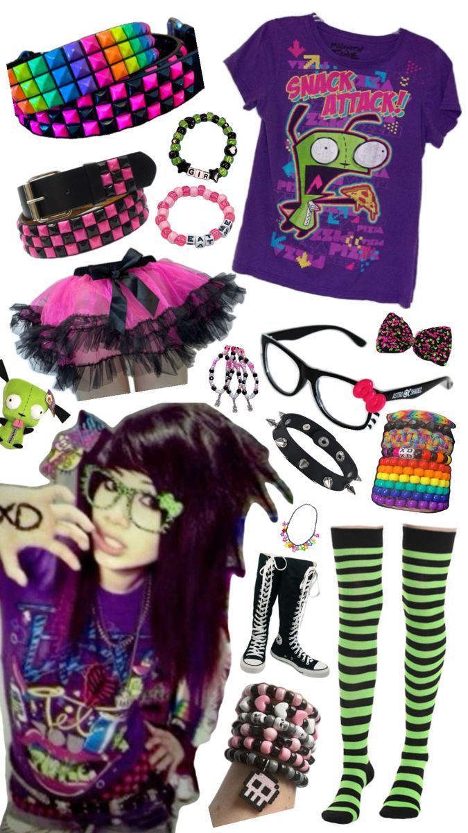 Scene Clothing Ideas, Scene Outfits For School, Scene Fashion Aesthetic, Scene Outfits Ideas, Scene Astethic, How To Dress Scene, Scene Clothes 2000s, Sence Style, Scene Style Outfits