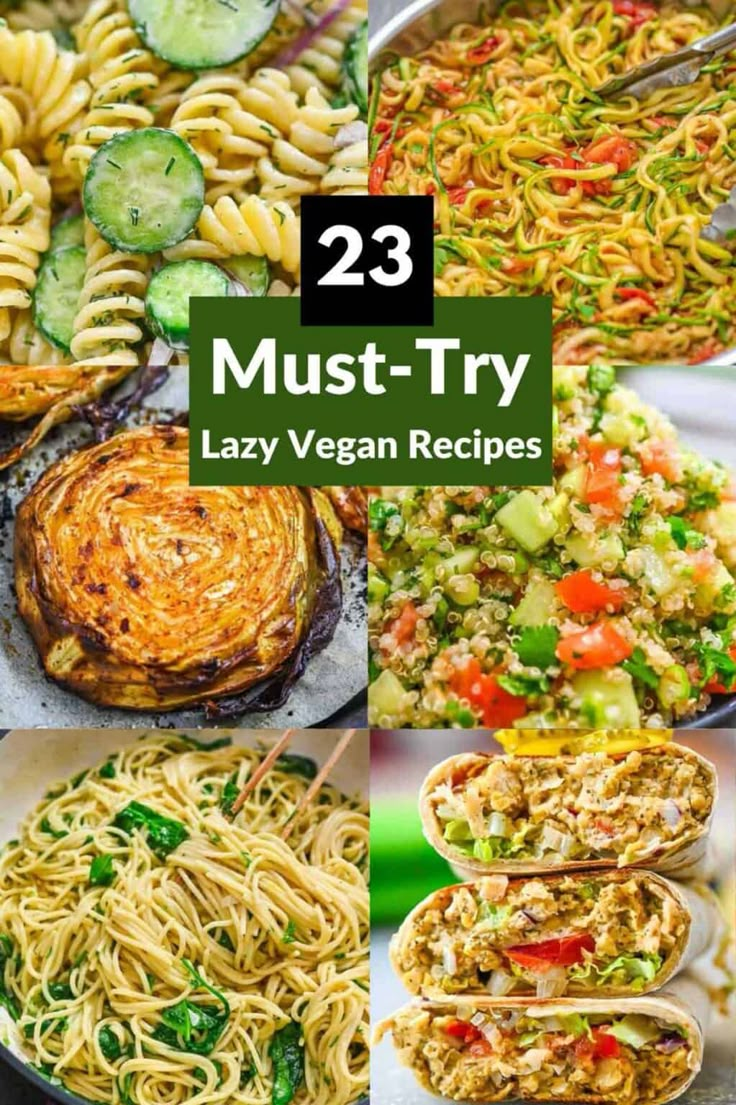 23 must try lazy vegan recipes