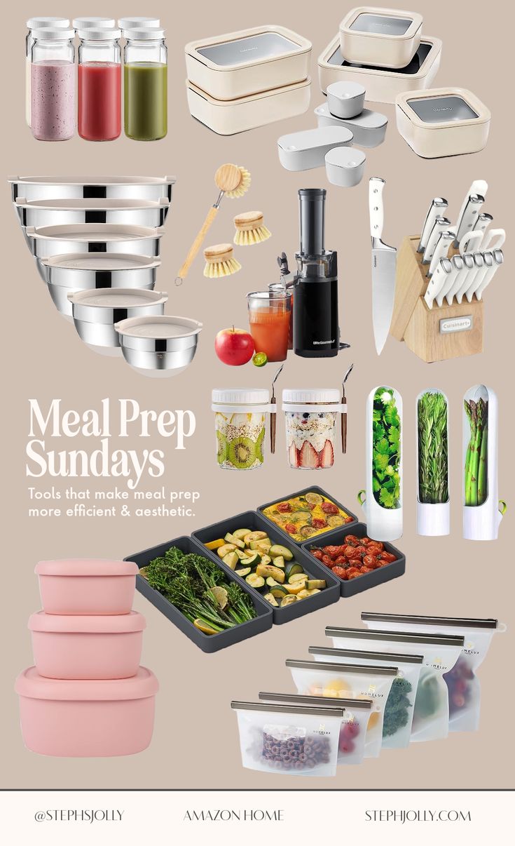 the meal prep sunday flyer is full of food