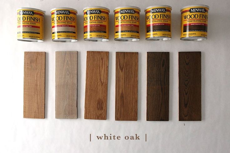 several different types of wood and paint on a white surface with text that says, i pine