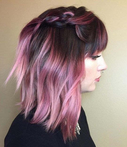 Violet Hair Colors, Violet Hair, Hair Color Purple, Hair Color Pink, Rose Gold Hair, Penteado Cabelo Curto, Ombre Hair Color, Hair Images, New Hair Colors