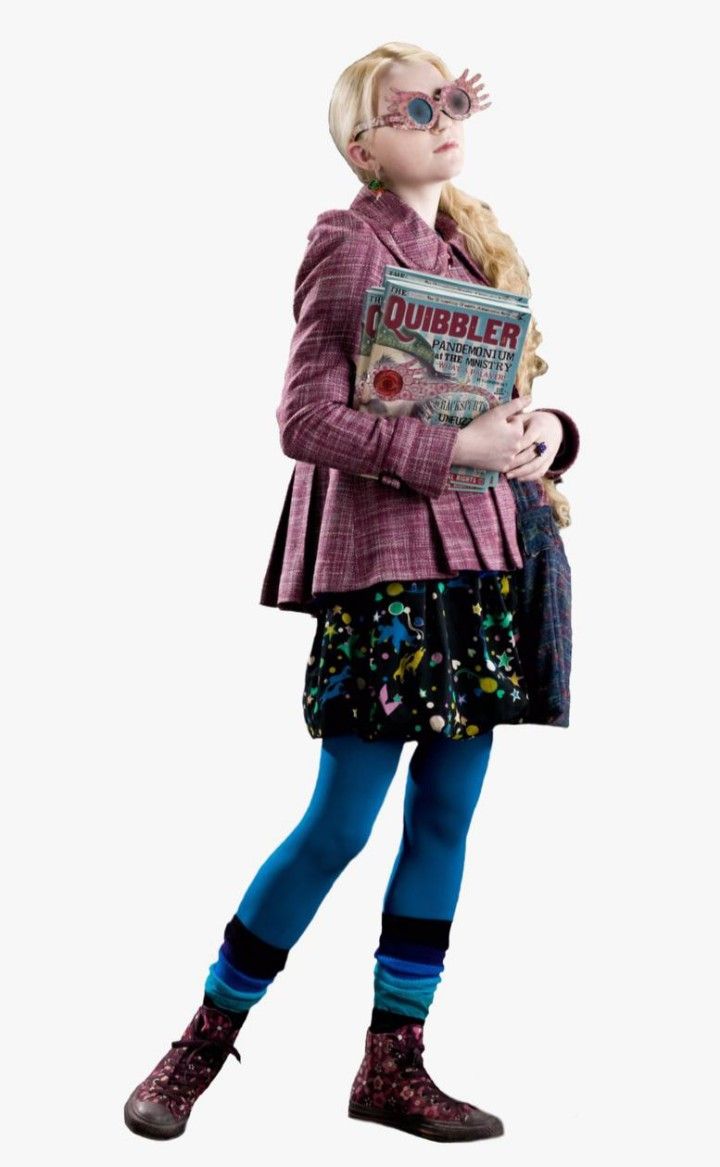 Luna Lovegood Png, Luna Lovegood Outfits, Luna Lovegood Harry Potter, Luna Lovegood Costume, Harry Potter Kostüm, Stickers Harry Potter, Harry Potter Luna Lovegood, Harry Potter Costume, Cardboard Cutouts