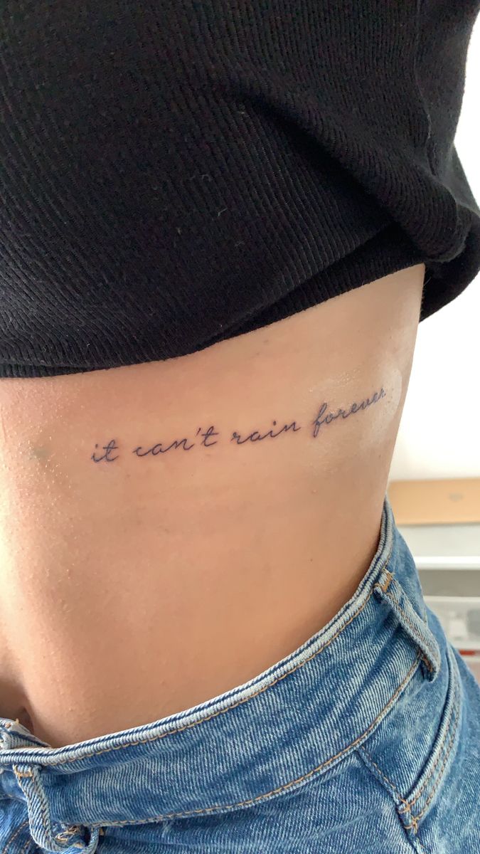 Small Tattoos For Side Ribs, Elegant Side Tattoos For Women, Encouraging Word Tattoos, Cute Tattoos On Side Ribs, Rib Tattoos For Women Quotes Inspirational, Words Rib Tattoo, Tattoo Ideas Recovery, Rib Tattoo Ideas Women, This Too Shall Pass Rib Tattoo