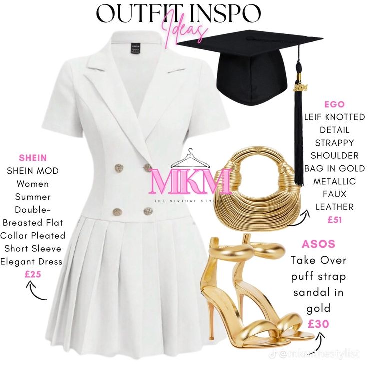 Senior Graduation Outfits, Graduation Outfit Ideas High School, Graduation Outfits For Women, Graduation Outfit College, Graduation Outfit Ideas, Senior Portrait Outfits, Graduation Look, Cute Professional Outfits, Grad Photoshoot