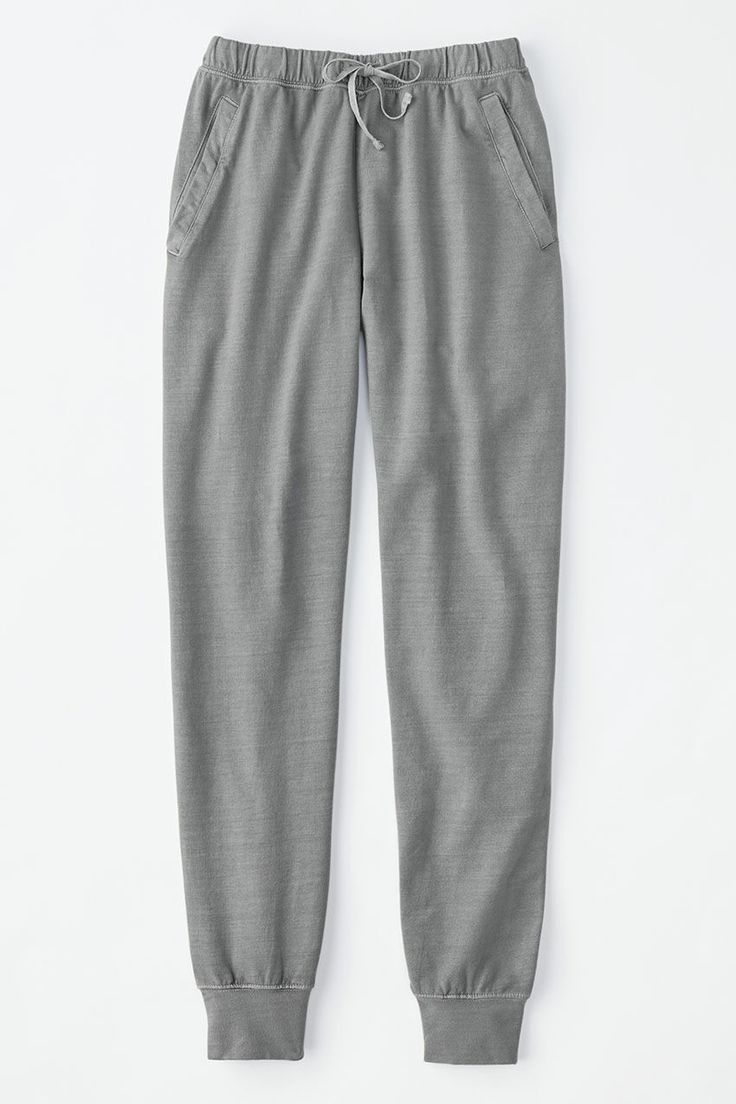 Irresistibly smooth and soft, these vintage-washed, French terry joggers are ankle pants with wear-anytime appeal. Casual Sweatpants With Straight Hem, Casual Straight Leg Joggers For Workwear, Straight Leg Relaxed Fit Sweatpants For Elevated Casual, Solid Color Straight Leg Sweatpants For Elevated Casual, Elevated Casual Solid Straight Leg Sweatpants, Relaxed Fit Pull-on Tapered Leg Sweatpants, Elevated Casual Straight Leg Sweatpants, Relaxed Fit Tapered Leg Sweatpants, Relaxed Fit Tapered Leg Pull-on Sweatpants