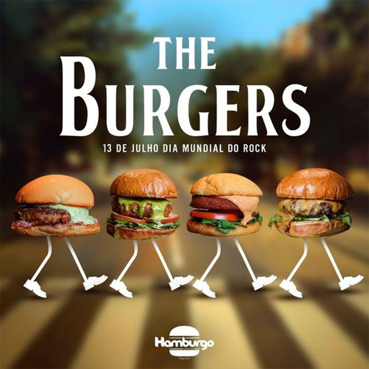 the burgers are running in different directions