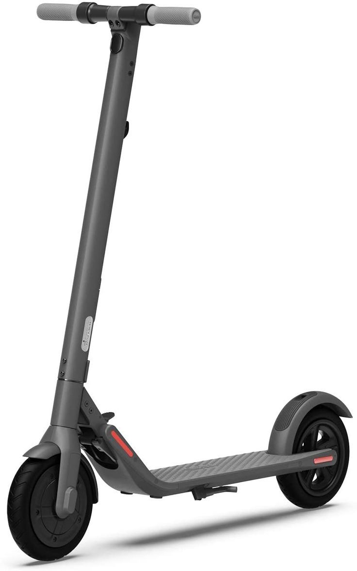 an electric scooter is shown on a white background with the wheels facing forward