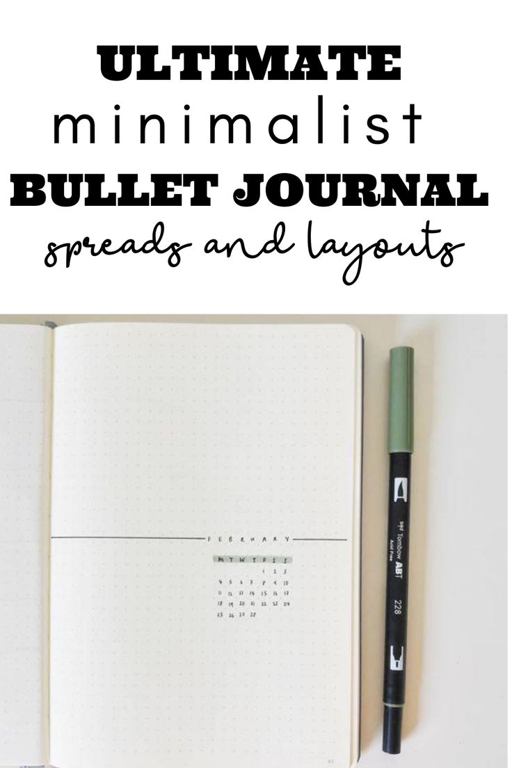 Useful Bujo Spreads, Bujo Page Ideas Minimalist, Bujo Book Tracker Minimalist, Minimalist Bujo Theme, Basic Bullet Journal Setup, Bullet Journal Simple Minimalist, Simple Weekly Bullet Journal Layout, Bujo Minimalist Weekly, Bullet Journal School Planner