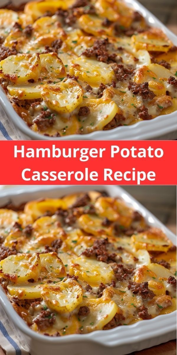 hamburger potato casserole recipe with cheese and ground beef