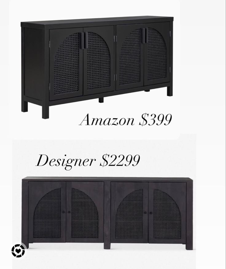 two sideboards with the same price for each item