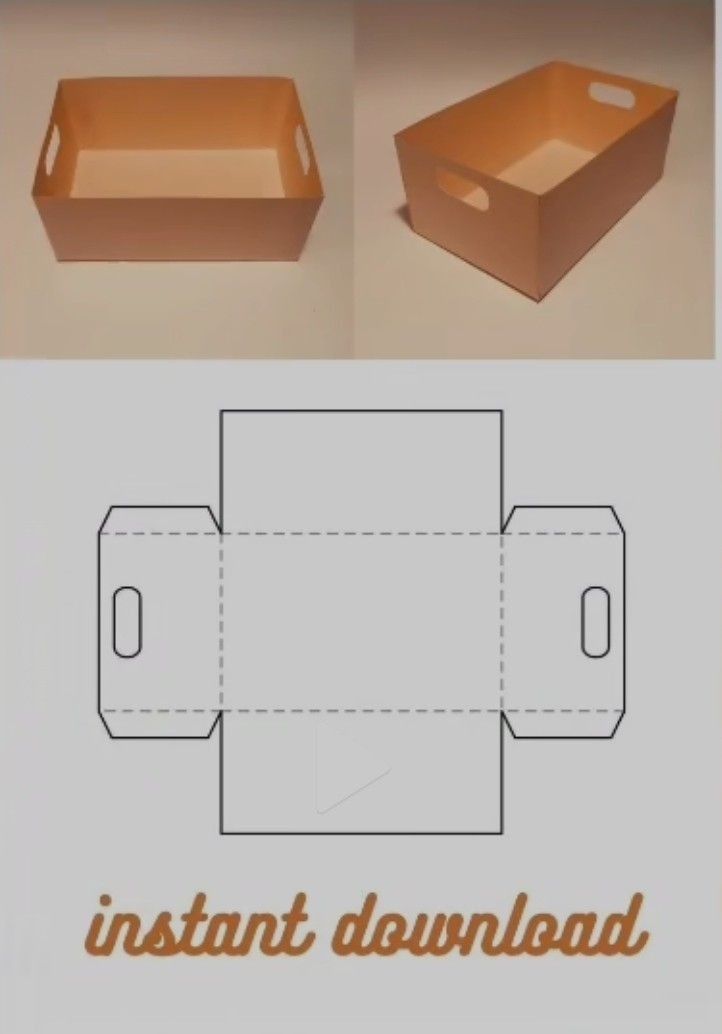 the instructions for how to make an origami box with paper and glue on it