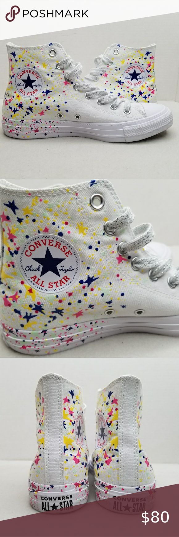 Converse CHUCK TAYLOR All Star High Tops Converse CHUCK TAYLOR All Star High Top Canvas Shoes Sneakers Stars Pattern Size 7 NEW Converse Shoes Sneakers Stars Pattern, New Converse, Converse Chuck Taylor All Star, Converse High Tops, Womens Converse, Chuck Taylor All Star, Converse Chuck, Star Patterns, Converse Chuck Taylor High Top Sneaker