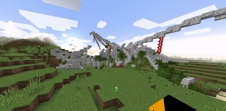 an image of a minecraft landscape