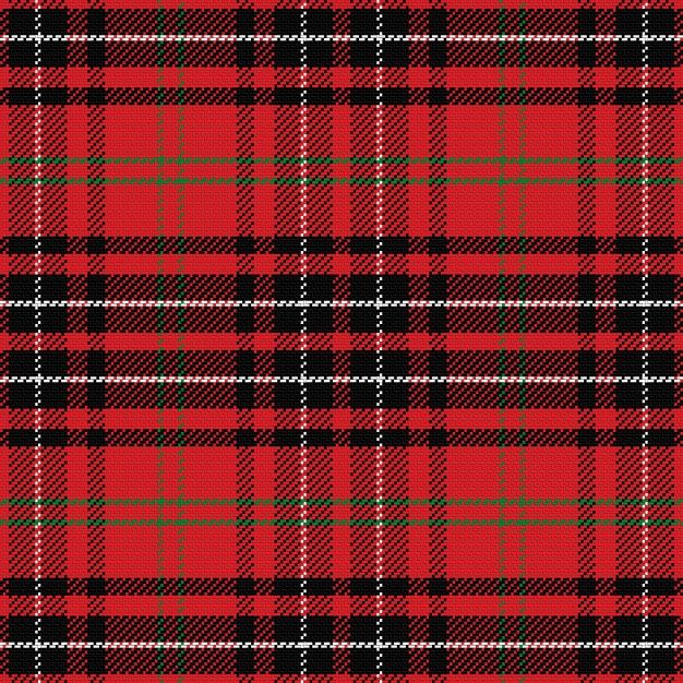 a red and black tartan plaid pattern