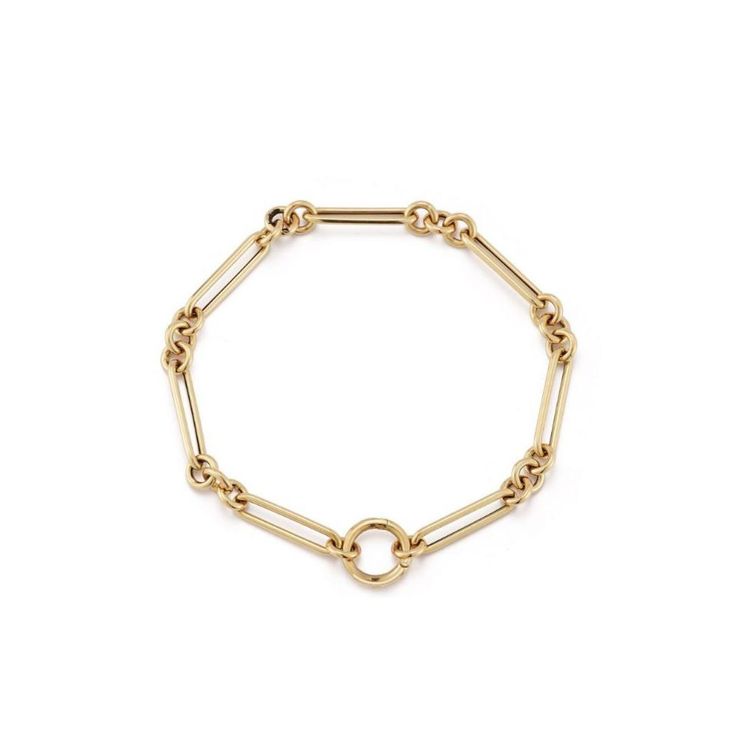 The Mixed Chain Enhanced Bracelet adds a personal touch. Add more personalization to your bracelet with our versatile charms. Classic Everyday Bracelets With Spring Ring Clasp, Everyday 14k Gold Bracelet With Spring Ring Clasp, Yellow Gold Link Charm Bracelet With Cable Chain, 14k Gold Link Charm Bracelet With Lobster Clasp, Yellow Gold Link Charm Bracelet, 14k Gold Bracelets With Lobster Clasp, Timeless Chain Link Bracelet With Lobster Clasp, Gold-tone Metal Bracelet With Cable Chain, Gold-tone Cable Chain Metal Bracelet