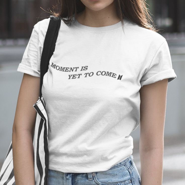 New! Moment Is Yet To Come Lettering With Bts Logo Waved Across Chest. Mens/Unisex Cut And Sizing For Comfortable Fit. 100% Cotton. Crew Neck. Short Sleeves. White Color With Black Design. (Shirt Will Not Come With Sleeves Cuffed. Pants And Accessories Not Included.) Check Out More Bts And Bt21 Items In My Closet! # Proof, New Song, Lyrics, Quote, K-Pop, Boy Band, Bt21, Concert, Party, Fandom, Group, Jin, Suga, J-Hope, Rm, Jimin, V, Jungkook, Korean, Bangtan Boys, Love Yourself, Butter, Custom, Simple Letter Print T-shirt For Spring, Simple Streetwear Tops With Letter Print, Moment Is Yet To Come, New Song Lyrics, Bts Logo, Concert Party, Rm Jimin, Bts Shirt, H&m Baby