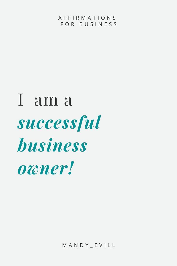 i am a successful business owner affirmations for business by andy - evill