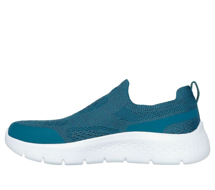 Enjoy easy-going cushioned comfort wearing Skechers GO WALK Flex - Talli. This vegan walking design features a Stretch Fit knit upper, lightweight ULTRA GO cushioning, a Skechers Air-Cooled Goga Mat insole, and a super-flexible traction outsole. | Skechers Women's GO WALK Flex - Talli Slip-On Shoes | Medium Width | Skechers Air-Cooled Goga Mat breathable insole with high-rebound cushioning | Lightweight, responsive ULTRA GO cushioning | Ultra-lightweight Skechers Soft Stride cushioning foam for Comfortable Sneakers With Ortholite Insole For Outdoor Activities, Casual Running Shoes With Arch Support For Outdoor, Comfortable Low-top Walking Shoes With Gel Cushioning, Comfortable Sneakers With Arch Support For Outdoor Activities, Comfortable Sneakers With Arch Support For Outdoor, Comfortable Sneakers For Outdoor Activities With Arch Support, Casual Walking Shoes With Gel Cushioning, Comfortable Walking Shoes With Air Cushioning And White Sole, Comfortable Synthetic Walking Shoes With Gel Cushioning