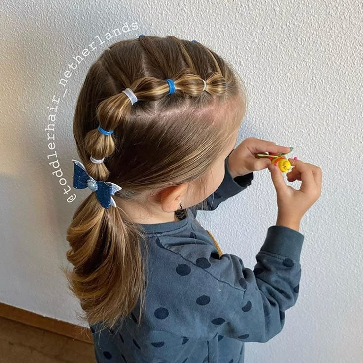 Toddler Hairstyles Girl Fine Hair, Easy Toddler Hairstyles, Girls Hairdos, Girl Hairdos, Cute Toddler Hairstyles, Easy Little Girl Hairstyles, Girly Hairstyles, Girl Hair Dos, Girls Hairstyles Easy