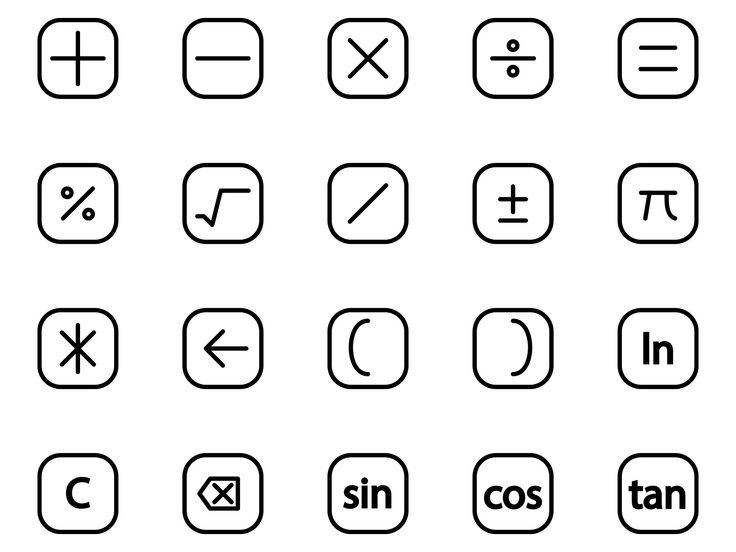 the symbols for different types of font and numbers are shown in black on a white background