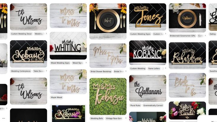 Valine of Kobasic Creations, Wedding Signs | Wood Words | My Life