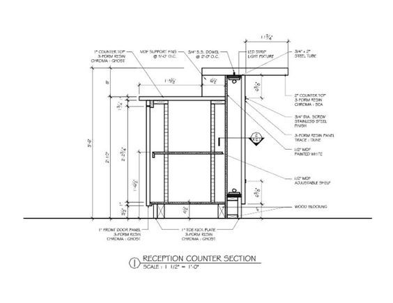 an architectural drawing shows the details for a wall section