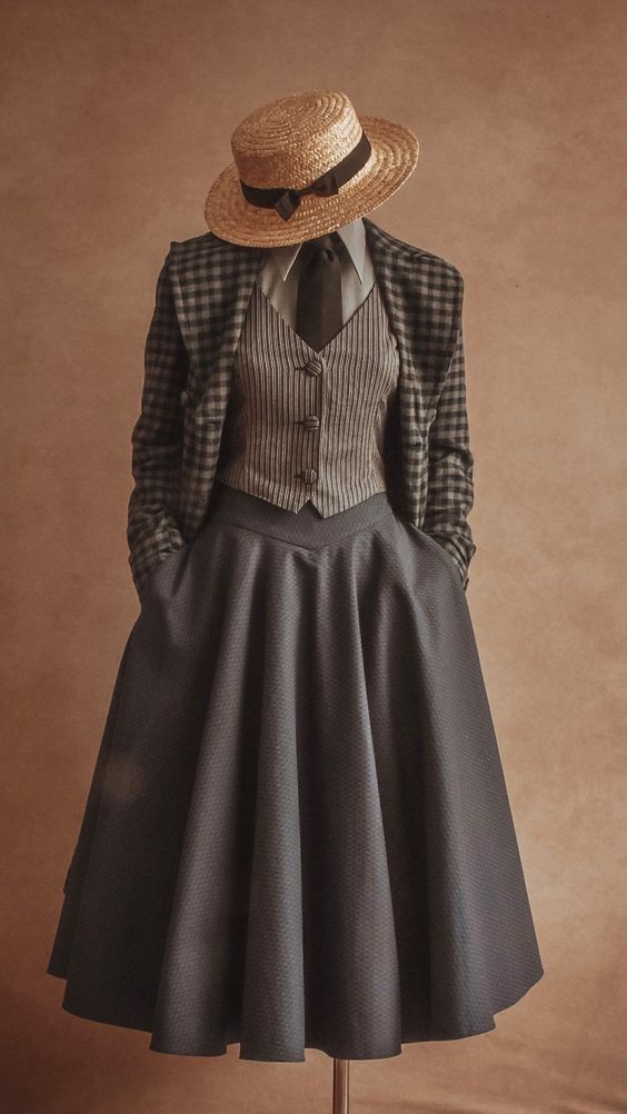 Academia Outfits, Academia Fashion, Old Fashion Dresses, Vintage Inspired Outfits, Retro Mode, Moda Vintage, Look Vintage, Mode Vintage, Mode Inspiration