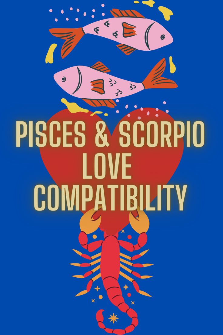 pisces and scorpio love compatibilly poster with lobsters