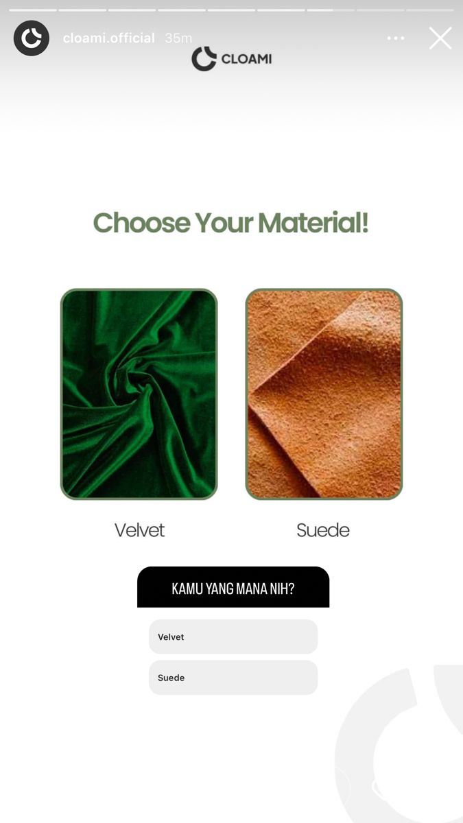 the web page for an eco - friendly material store, which is designed to look like leather