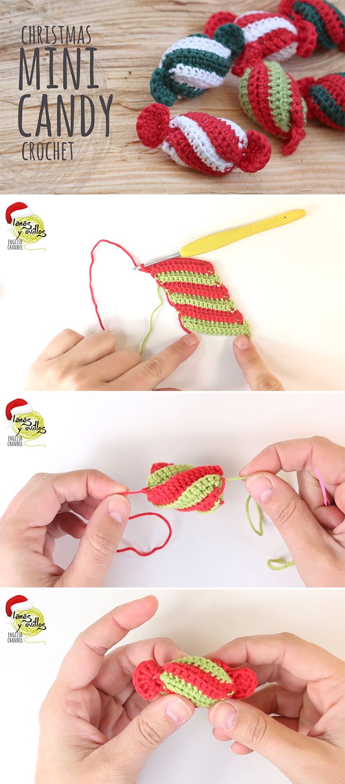 crochet christmas candy ornament instructions