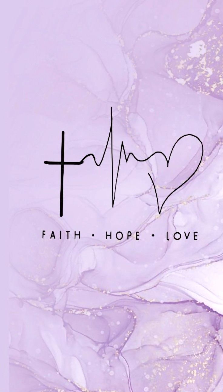 the cover art for faith hope love, with a heart on it's side